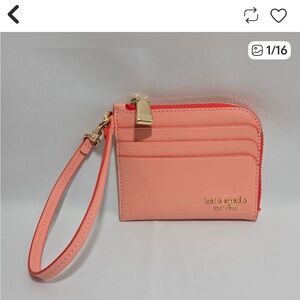 Kate Spade Devin Coin card Wristlet with Gold Accents